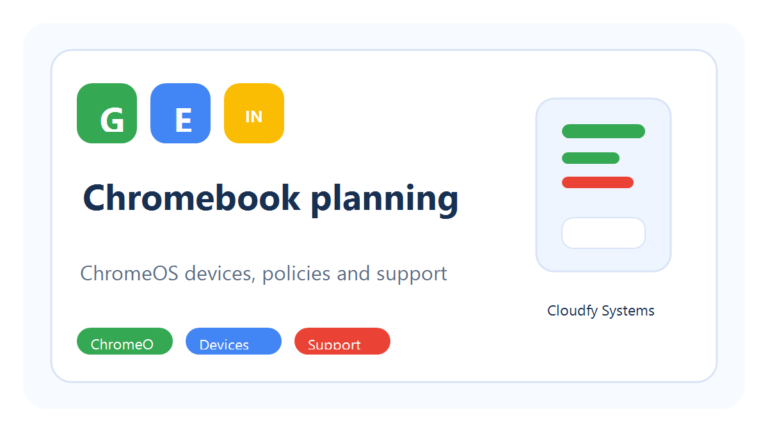 Chromebooks for Education India planning and management visual